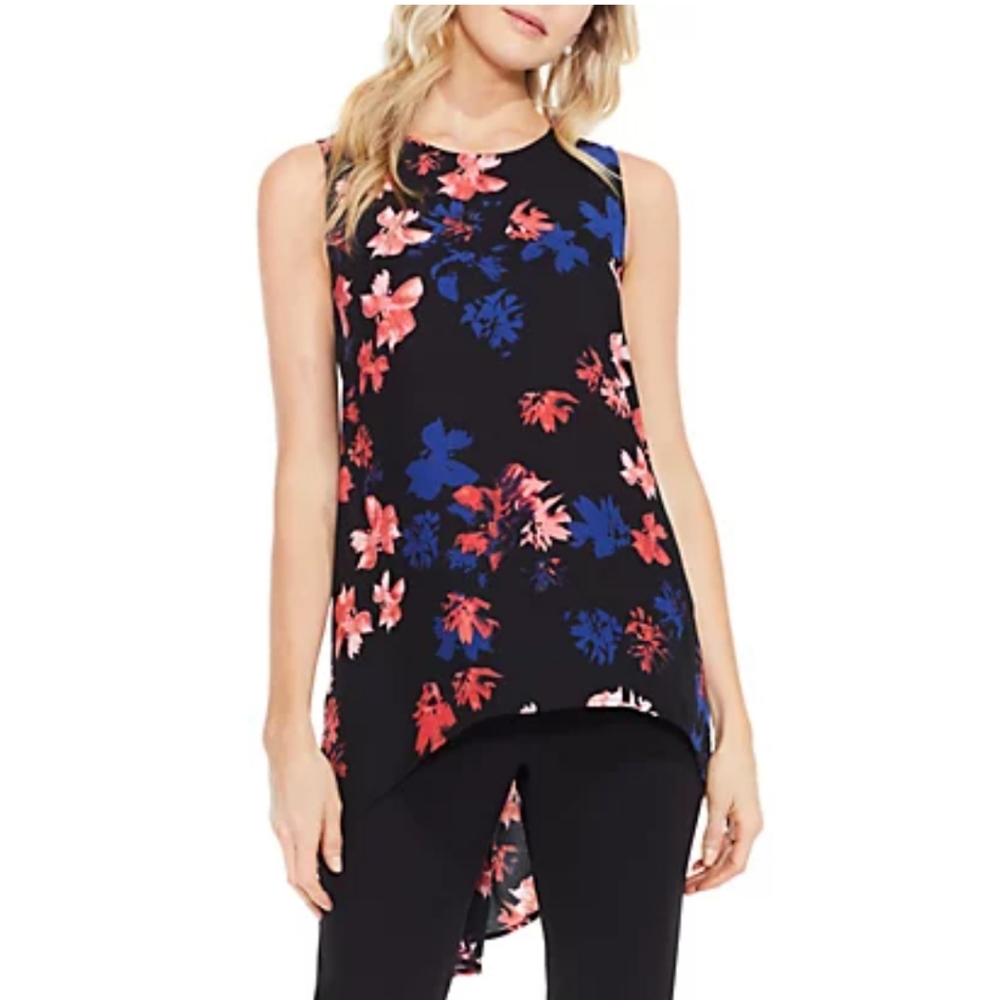 Vince Camuto Sleeveless High Low Hem Blouse